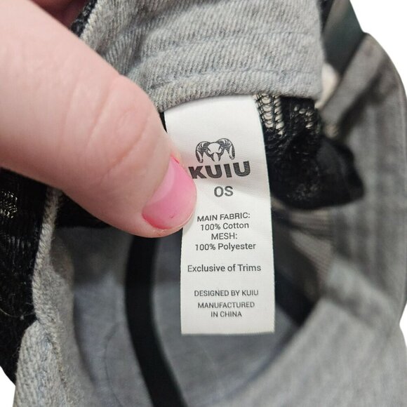 Kuiu Ultralight Hunting Trucker Hat OS Gray‎ Cotton & Polyester Mesh - Picture 5 of 8